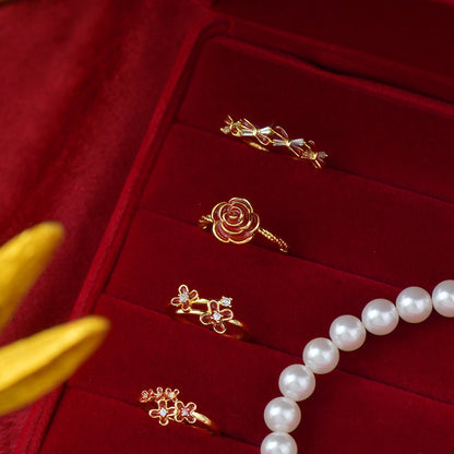 Red Camellia Ring