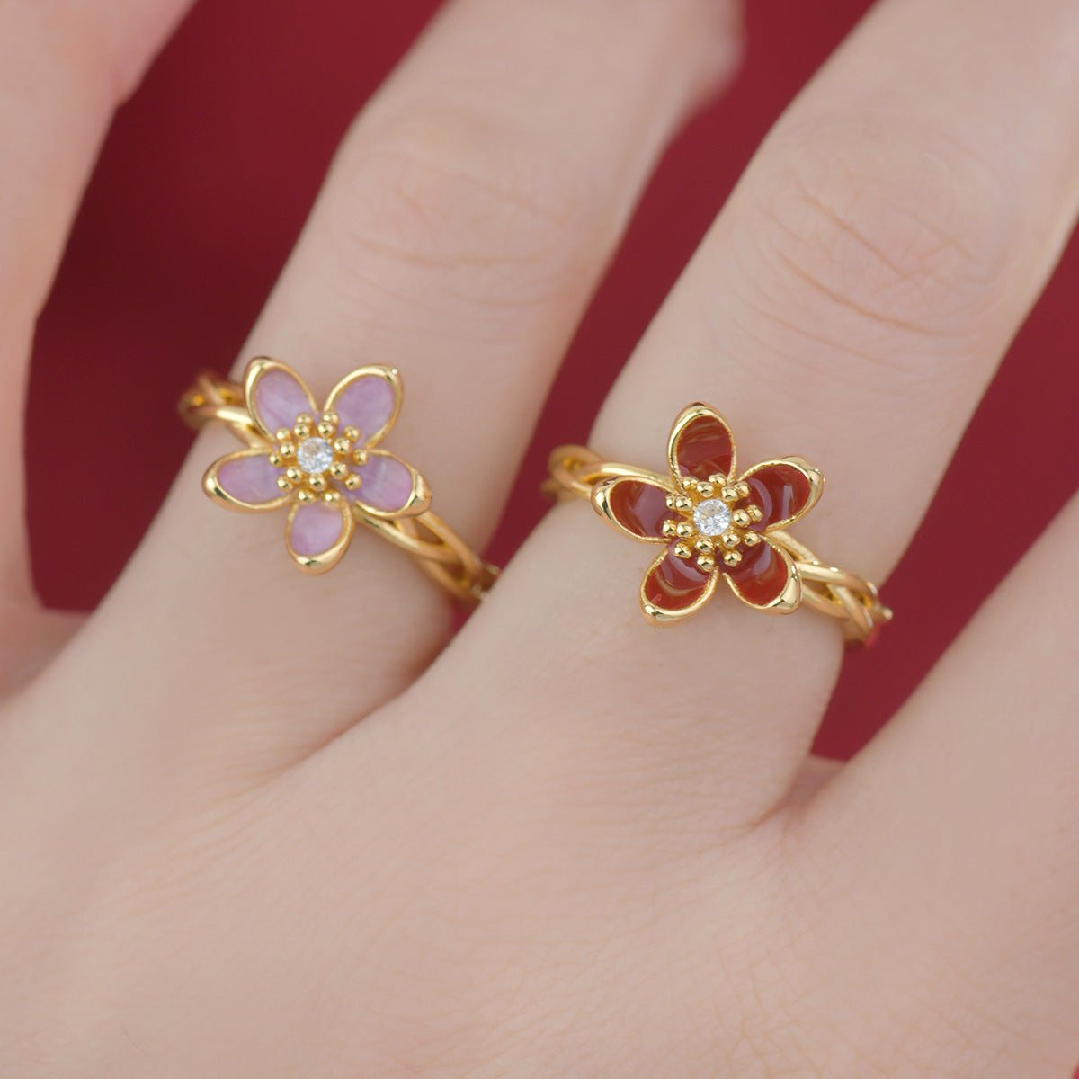 Red Primrose Ring