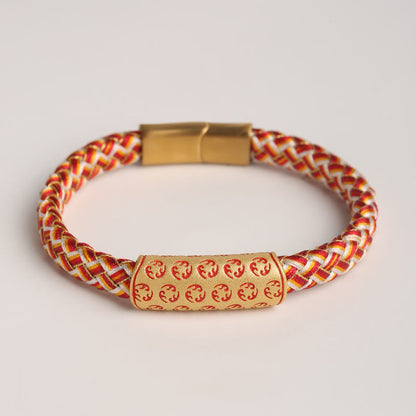 Red String 16cm Luck Bracelet With Diamond Knot Buckle