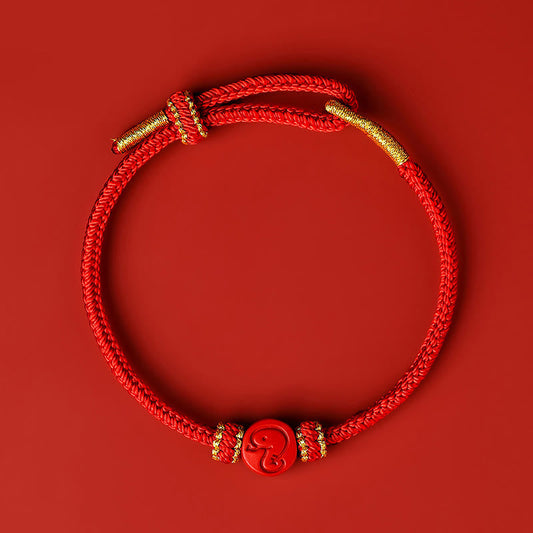 Red String Chinese Zodiac Cinnabar Protection Bracelet