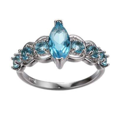 Blue Royalty Crystal Ring
