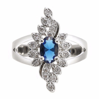 Blue Royalty Crystal Ring