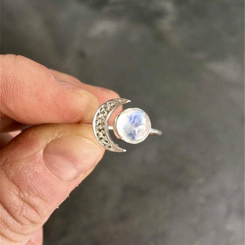 Celestial Moonstone Princess Ring