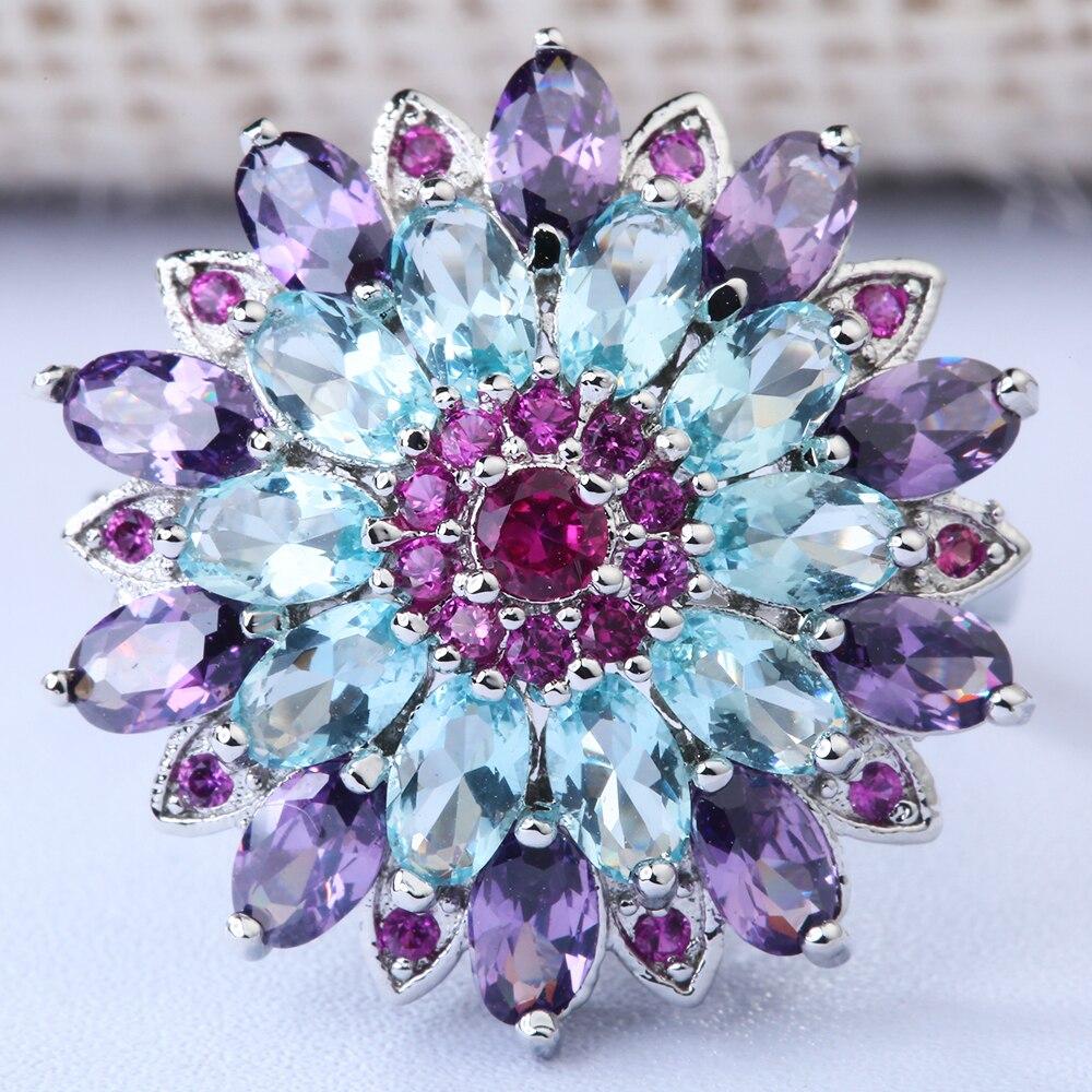 Colorful Summer Flower Ring