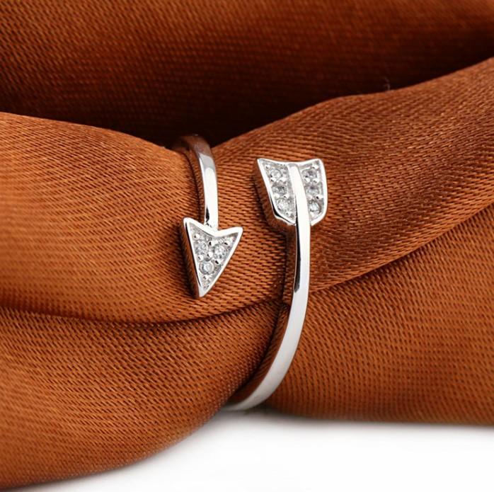 Crystal Arrow Wrap Ring