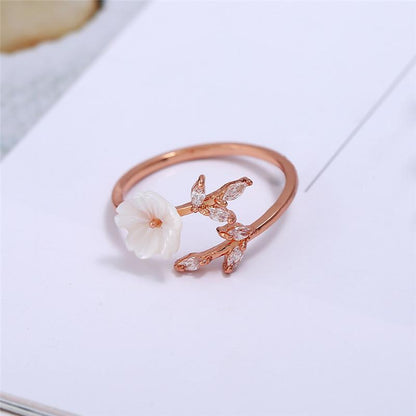 Dainty Flower Gold Ring