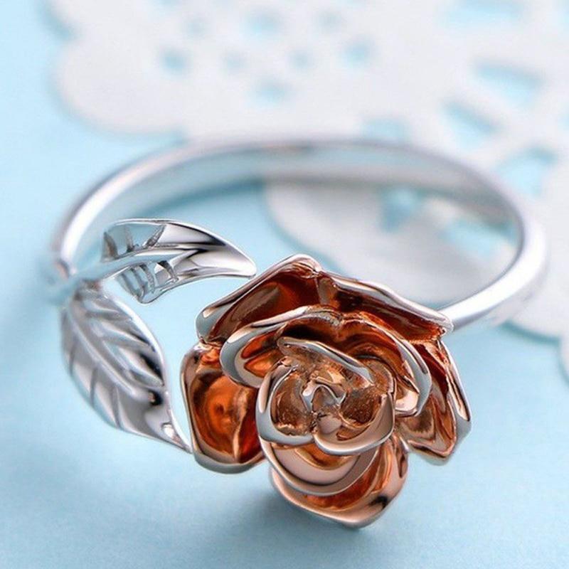 Delicate Rose Wrap Ring