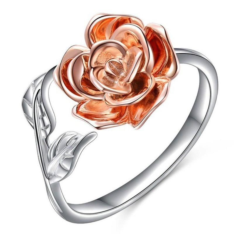 Delicate Rose Wrap Ring