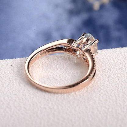 Blue Stone Princess Ring