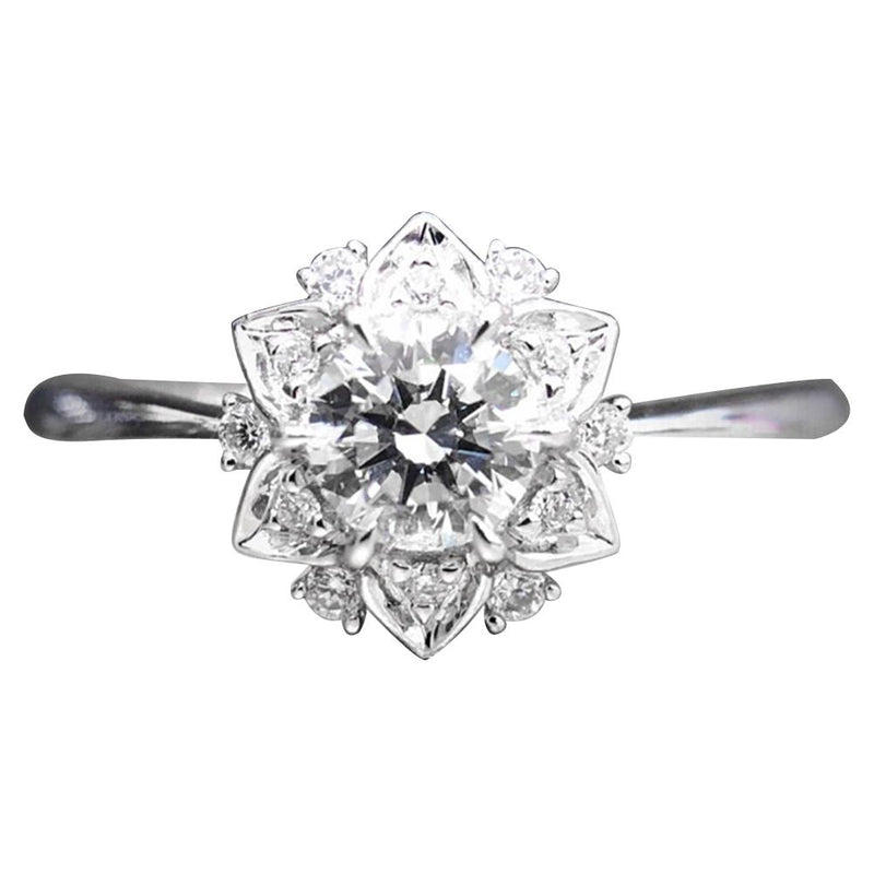 Rhinestone Flower Ring