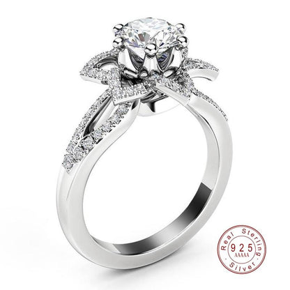 Enchanted Flower Silver Ring