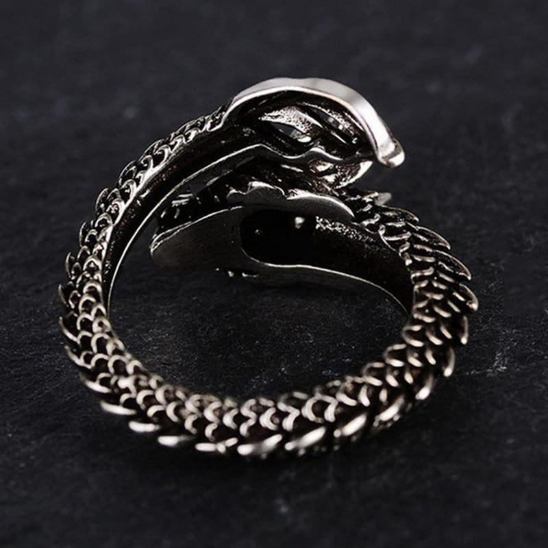 Fierce Dragon Wrap Ring