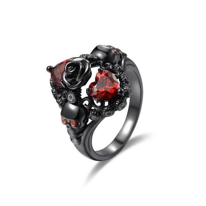 Gothic Beauty Rose Ring