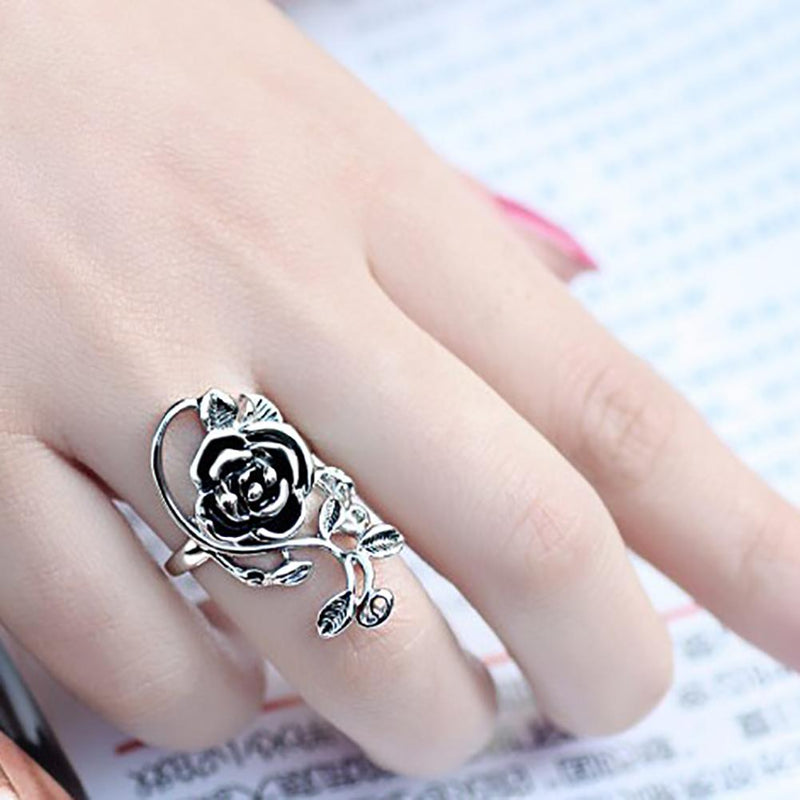 Gothic Style Rose Ring