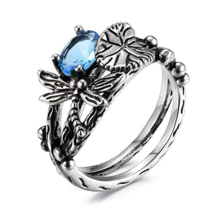 Lotus Leaf Dragonfly Ring