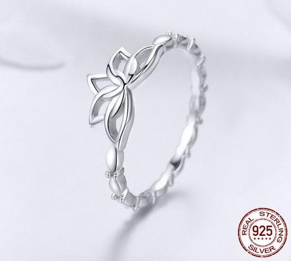 Lucky Lotus Sterling Silver Ring