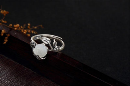 Majestic Rose Silver Ring