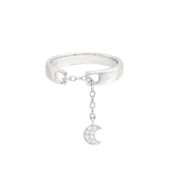 Moon & Falling Star Rings