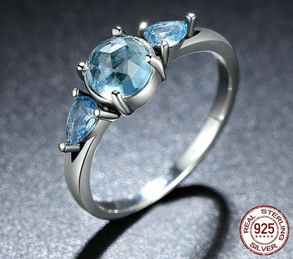 Moonlight Frost Sterling Silver Ring