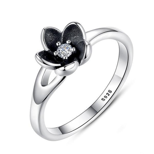 Mystic Flower Silver Ring