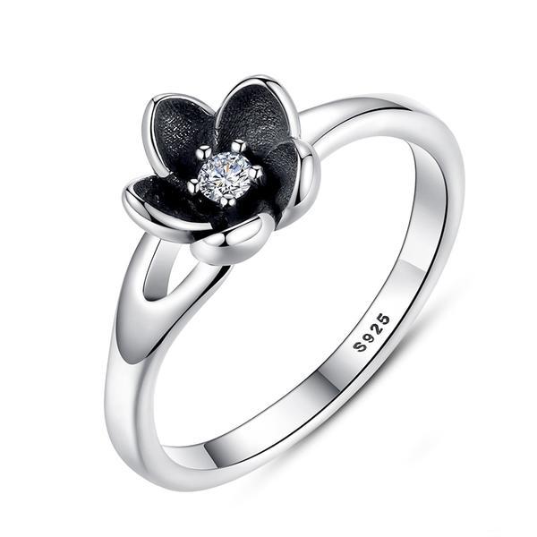 Mystic Flower Silver Ring