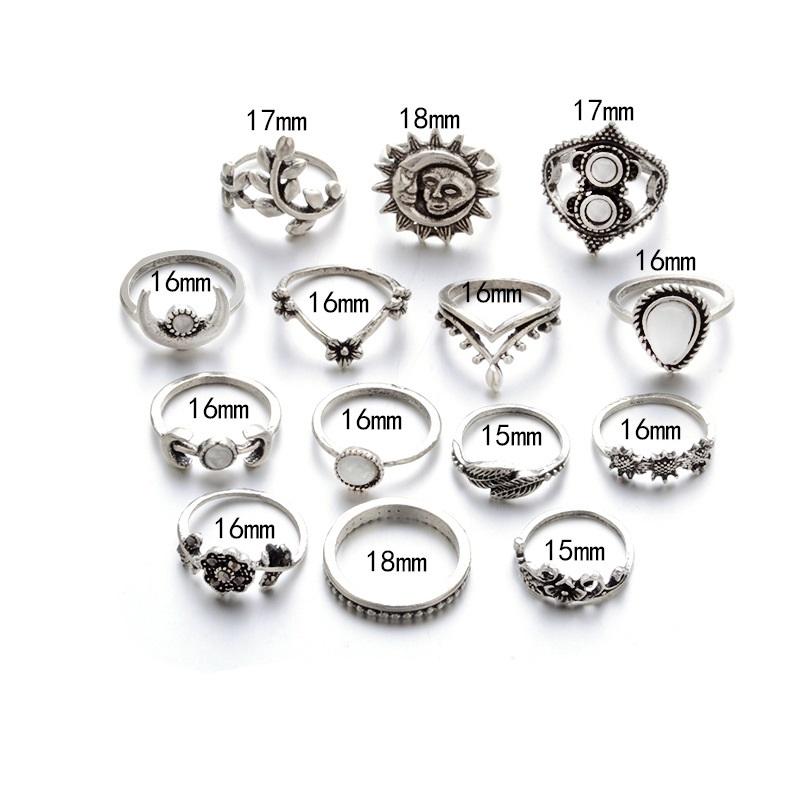 The Blue Moon Goddess Ring Set