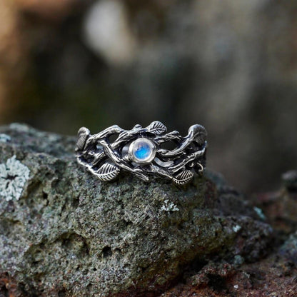The Forest Goddess Moonstone Ring