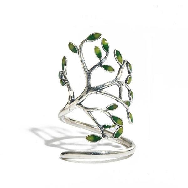 Tree Wrap Silver Ring