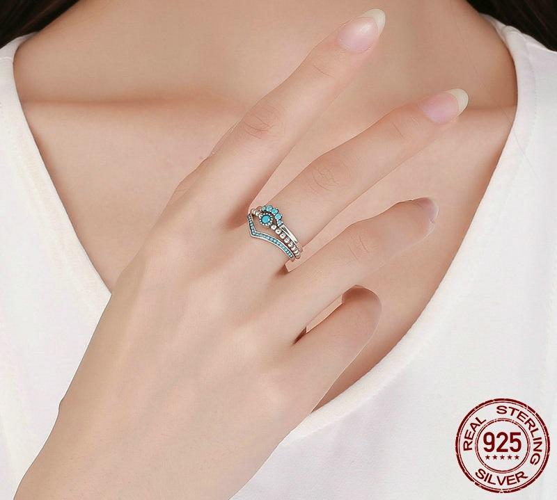 Turquoise Sterling Silver Ring Set