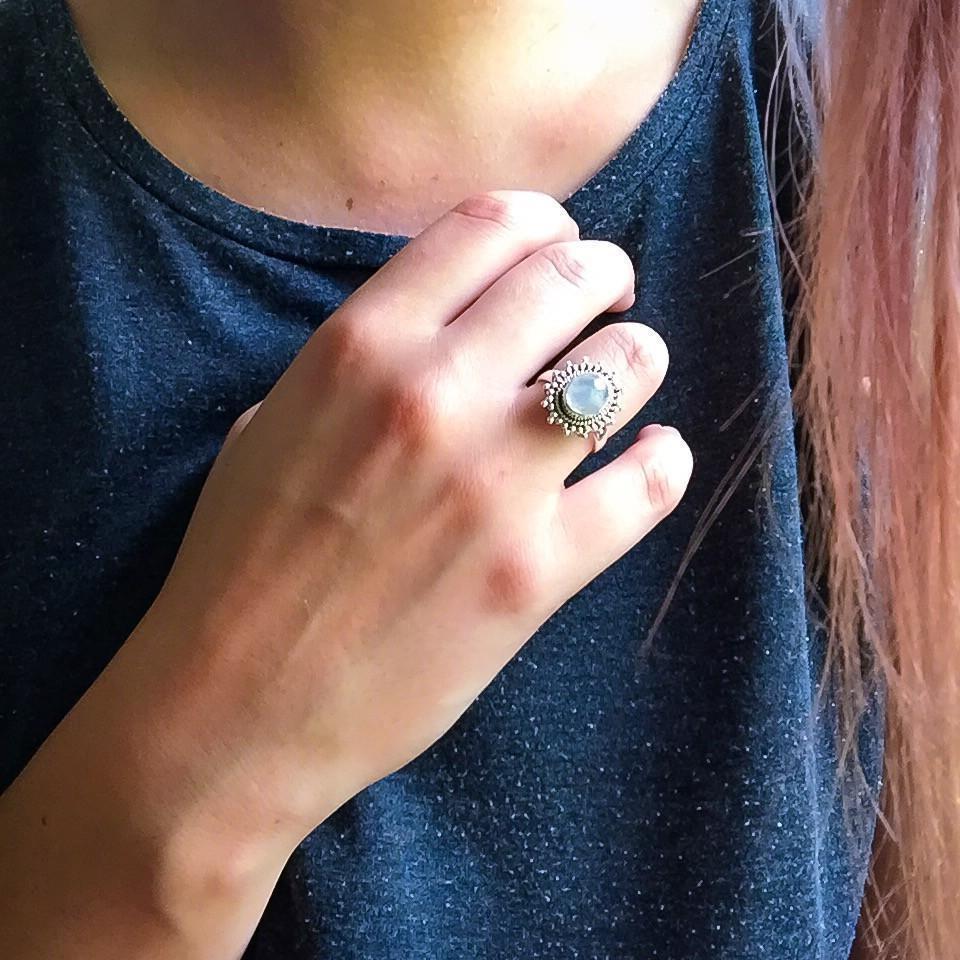 Victorian Inspired Moonstone Ring