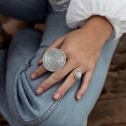 Victorian Inspired Moonstone Ring