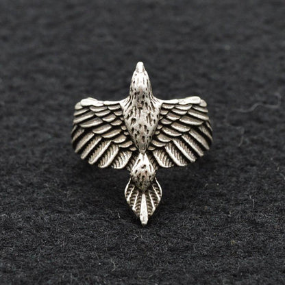 Viking Raven Wrap Ring