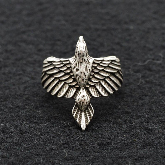 Viking Raven Wrap Ring