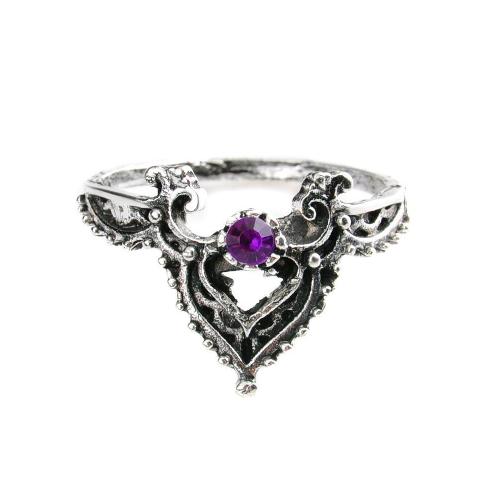Purple Goddess Ring Set