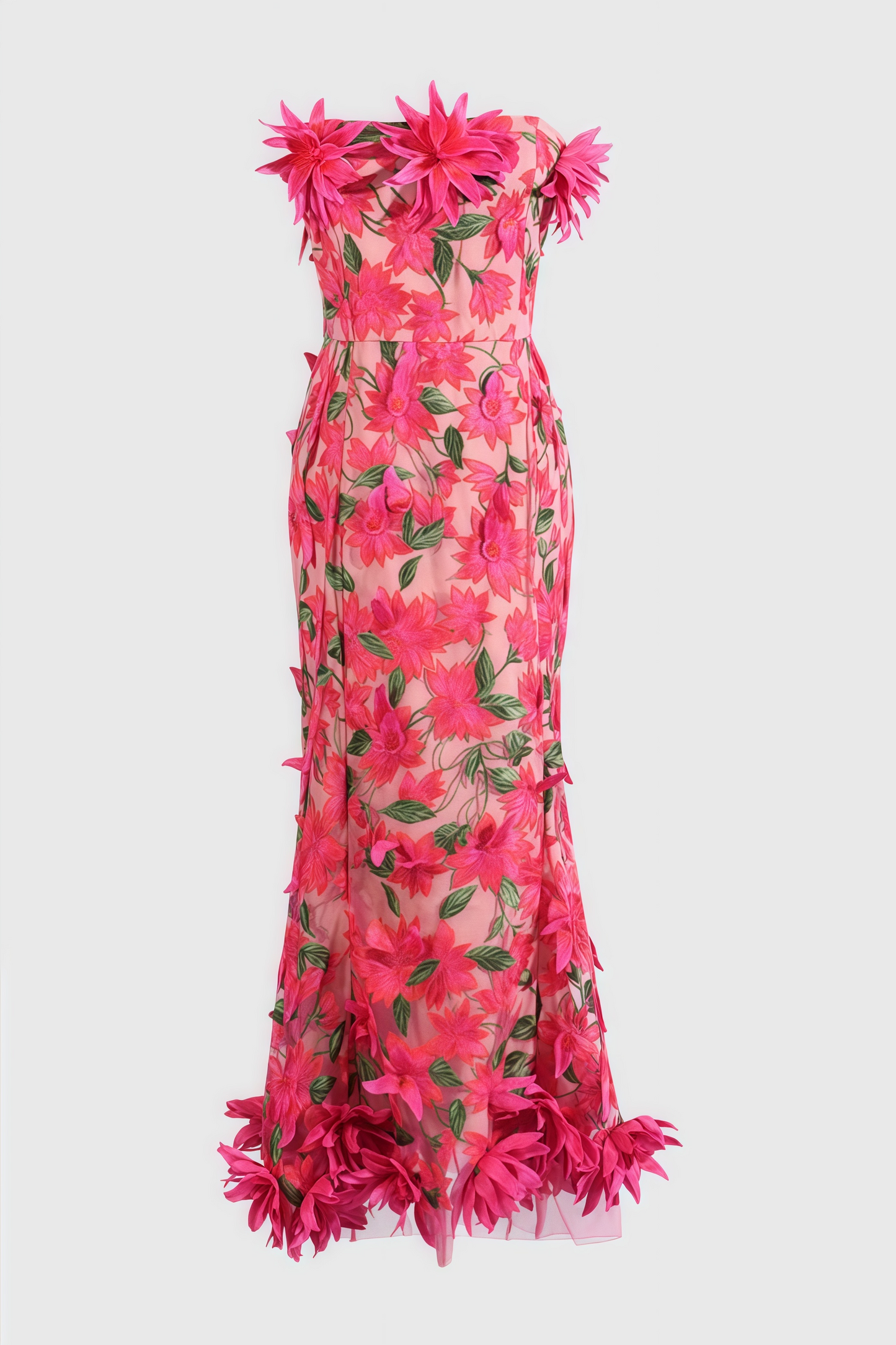 Adame 3d Mesh Midi Dress