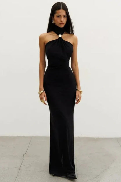 Off-shoulder Long Evening Maxi Dress