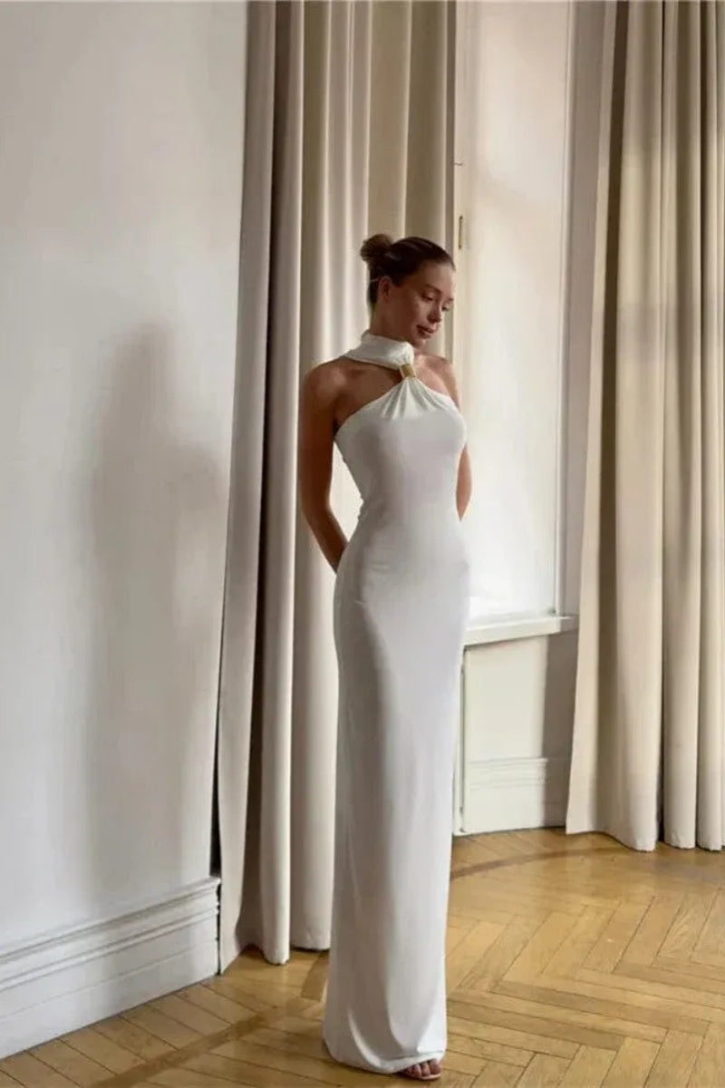 Off-shoulder Long Evening Maxi Dress