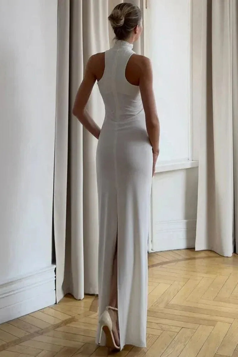 Off-shoulder Long Evening Maxi Dress