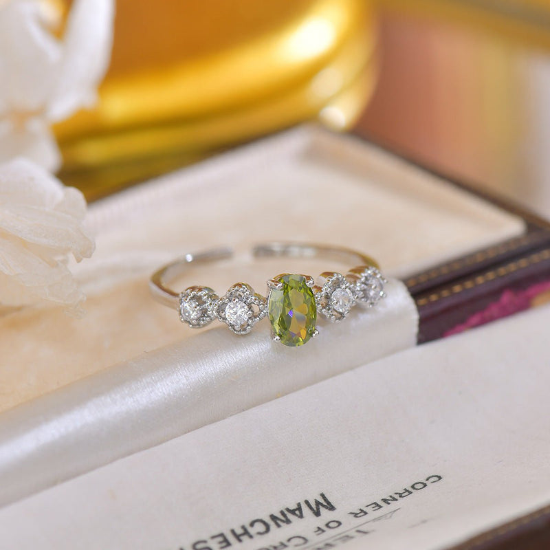 Rococo Peridot Ring