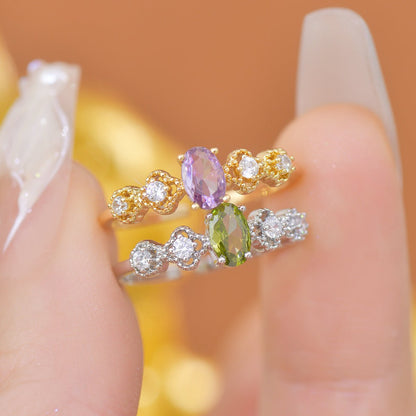 Rococo Peridot Ring