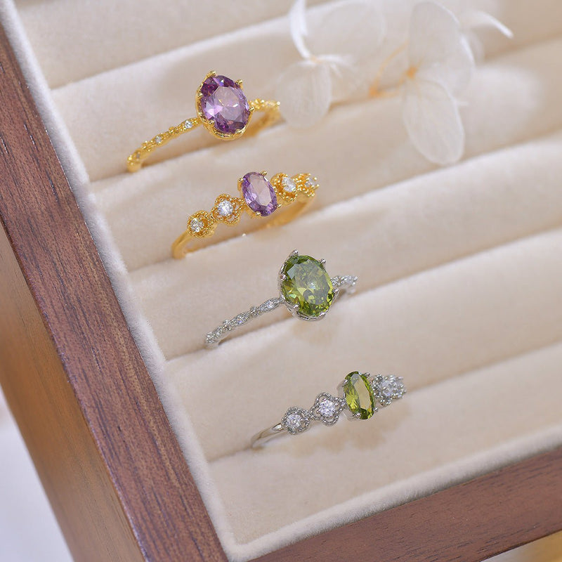 Rococo Peridot Ring