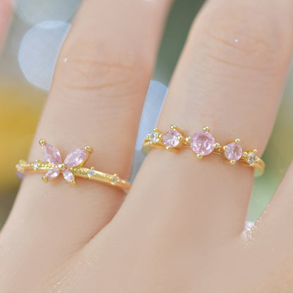 Rosaline Butterfly Ring in Gold