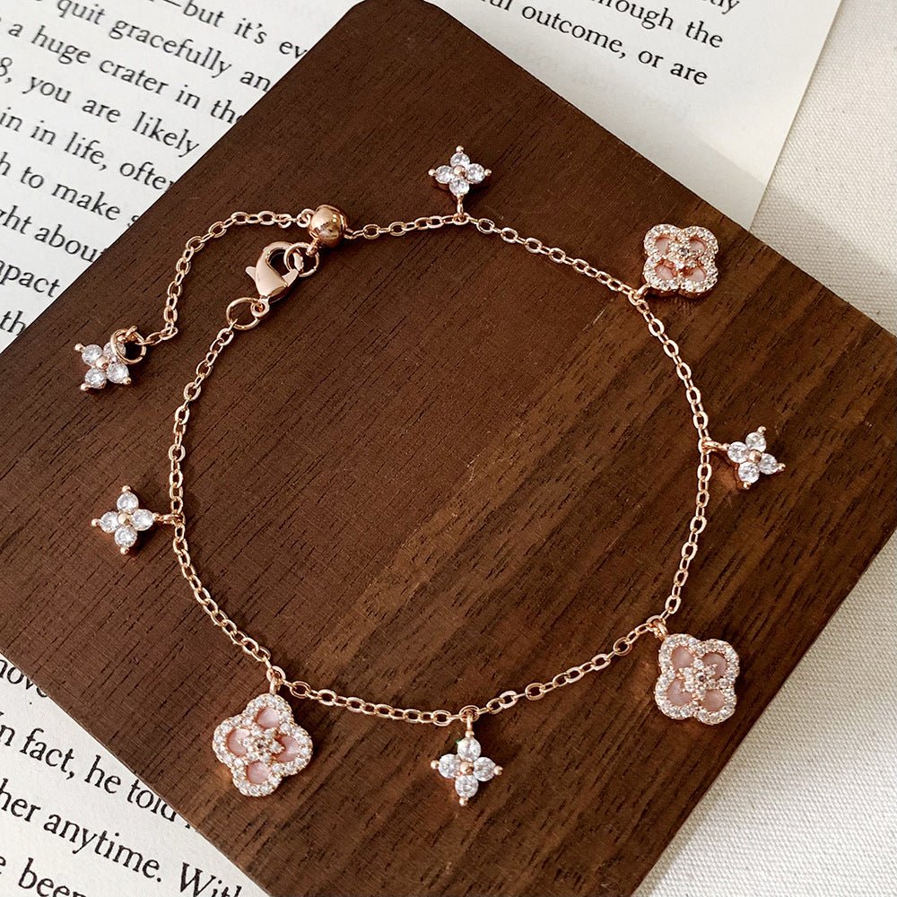 Rose Blossom Charm Bracelet