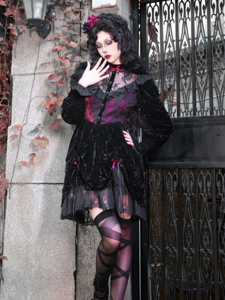 Gothic Lolita Velvet Dress