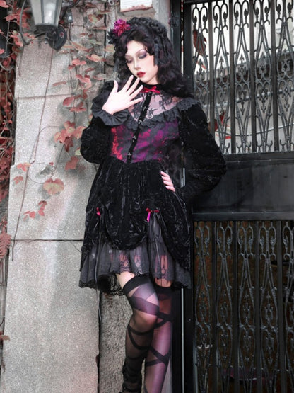 Gothic Lolita Velvet Dress