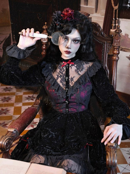 Gothic Lolita Velvet Dress