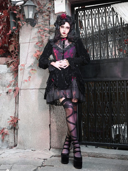 Gothic Lolita Velvet Dress