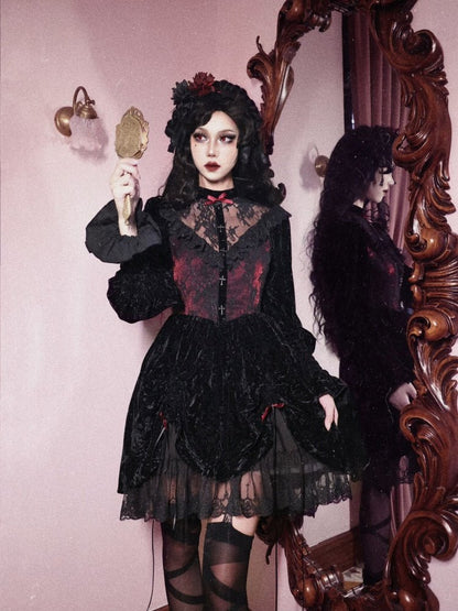 Gothic Lolita Velvet Dress