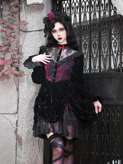 Gothic Lolita Velvet Dress