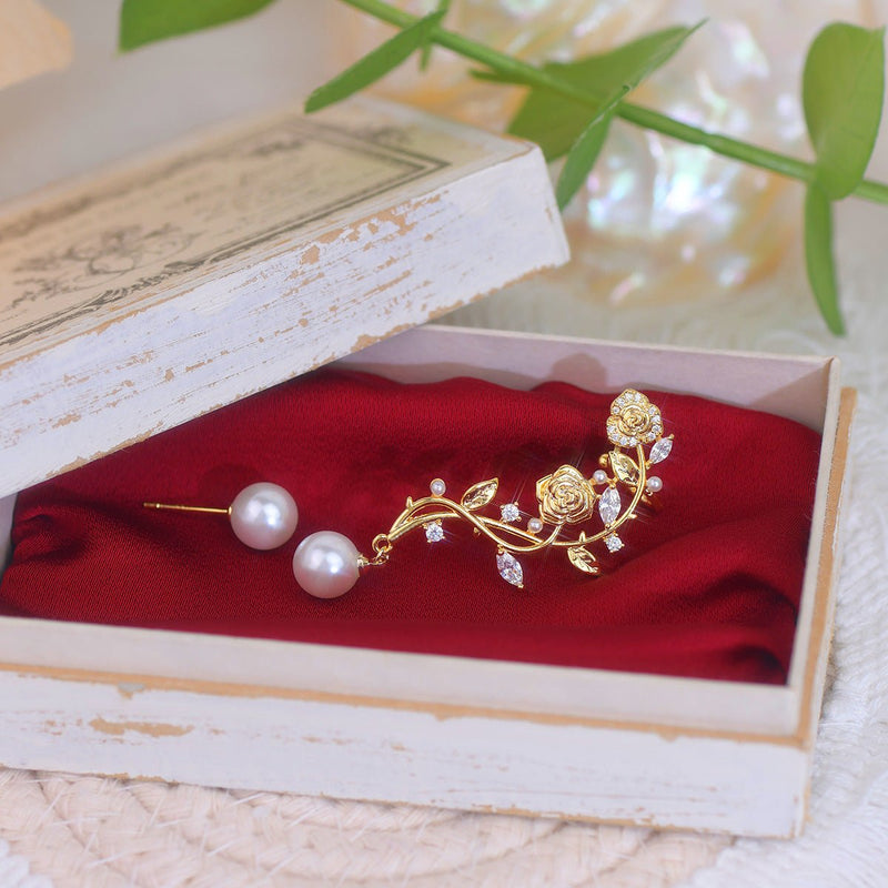 [] Rose Climber Earrings